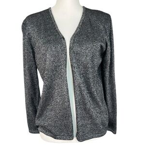Spenser Jeremy Black Shimmer cardigan Women’s size small